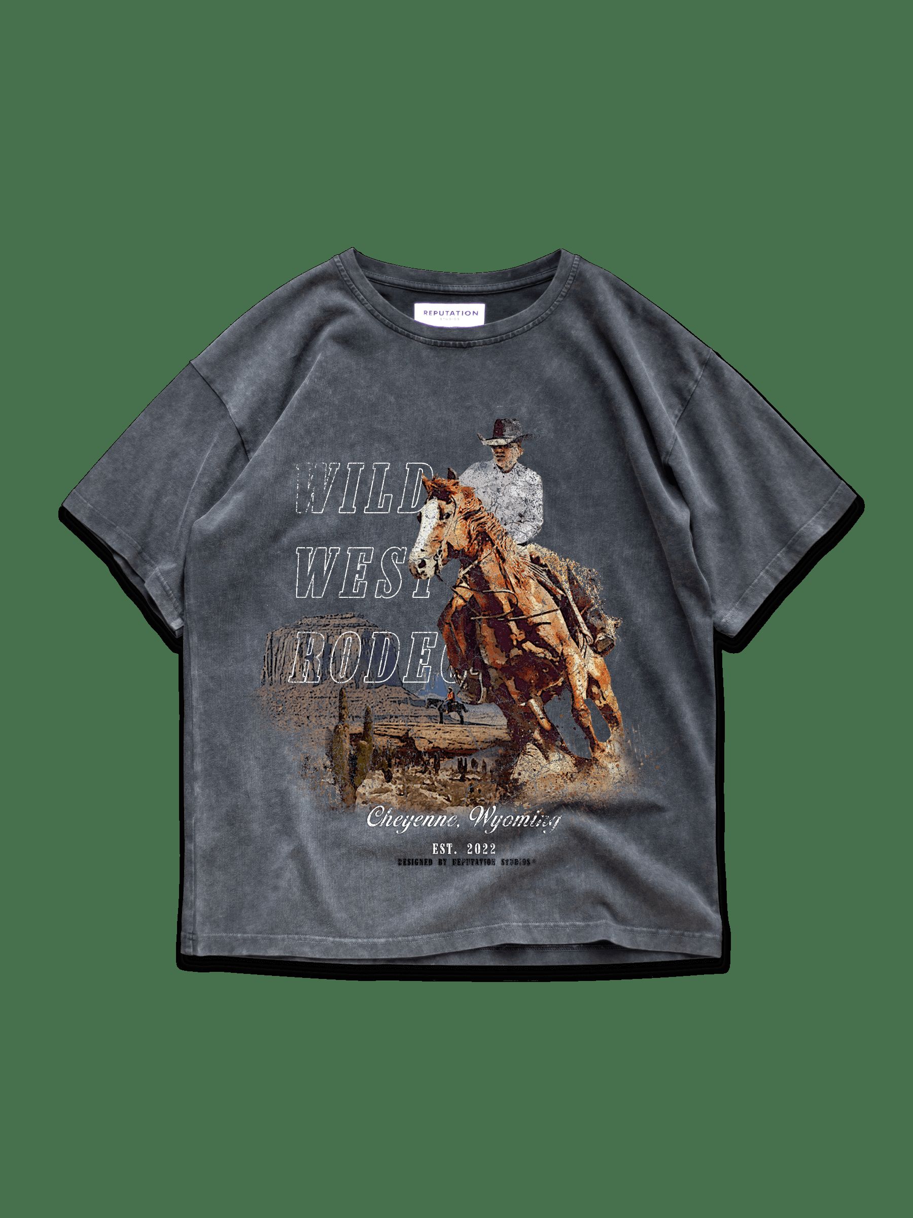 Vintage Grey Tee - Rodeo sold by reputation studios