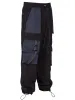 Cropped Cargo Pants - Black / Navy sold by reputation studios