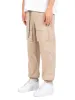 Reflective Front Pocket Pants - Beige sold by reputation studios
