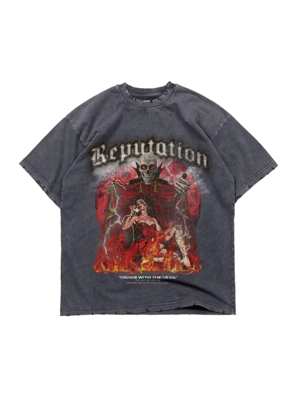 Vintage Tee - Dance with the Devil made by reputation studios