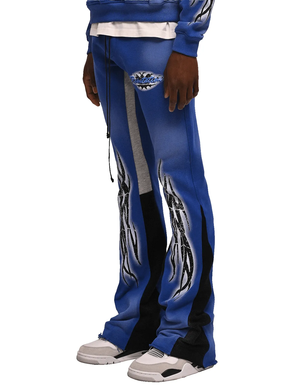Tribal Flare Sweatpants - Royal Blue sold by reputation studios product image thumbnail 2