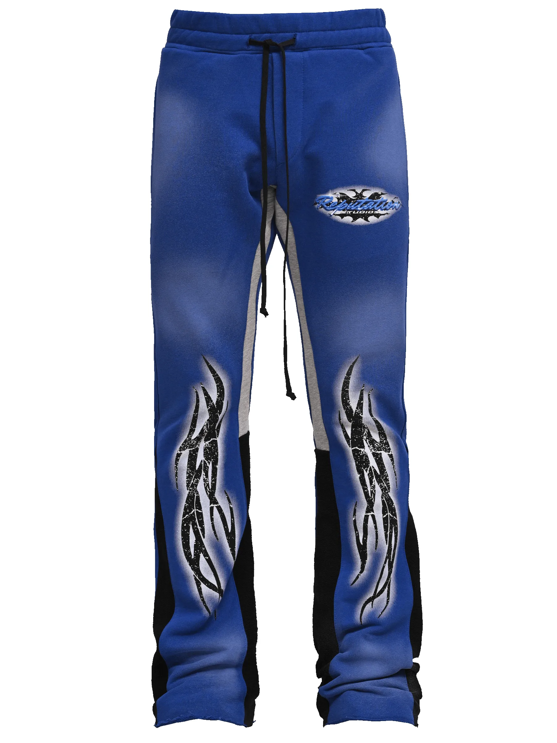 Tribal Flare Sweatpants - Royal Blue sold by reputation studios
