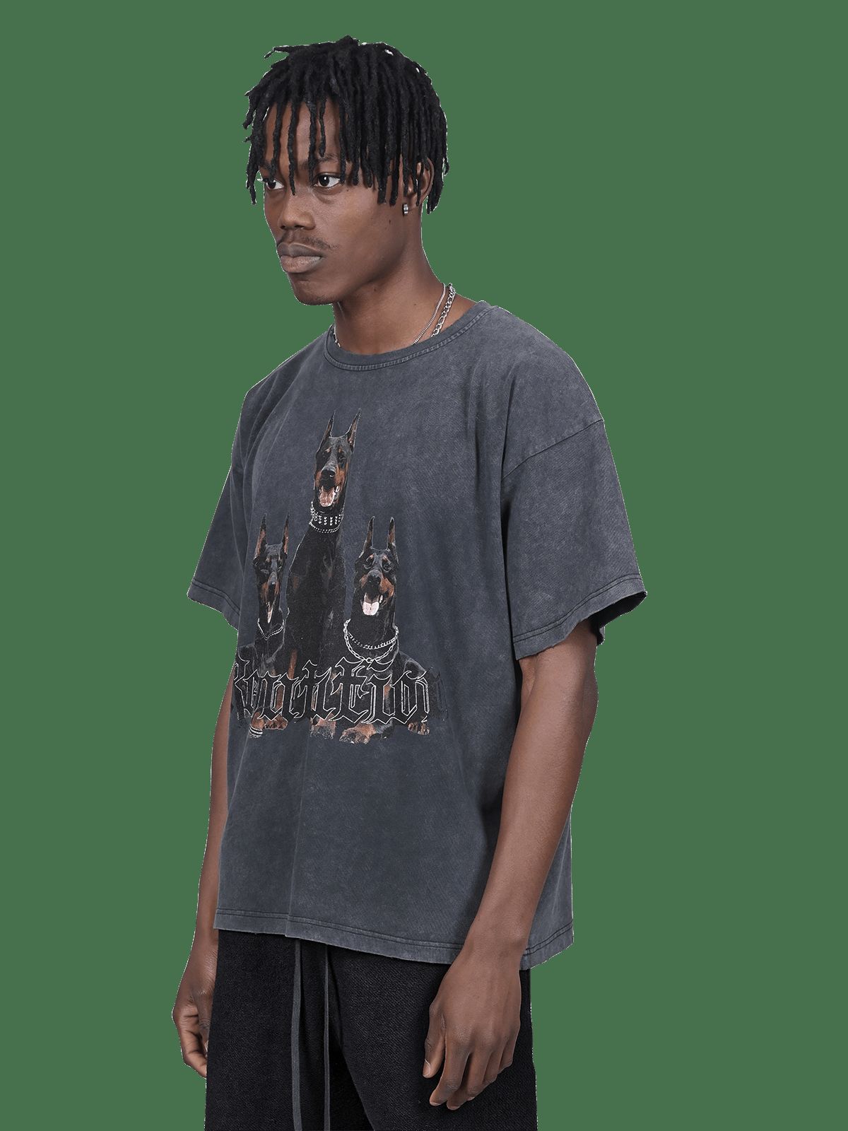 Vintage Grey Tee - Doberman sold by reputation studios product image thumbnail 3