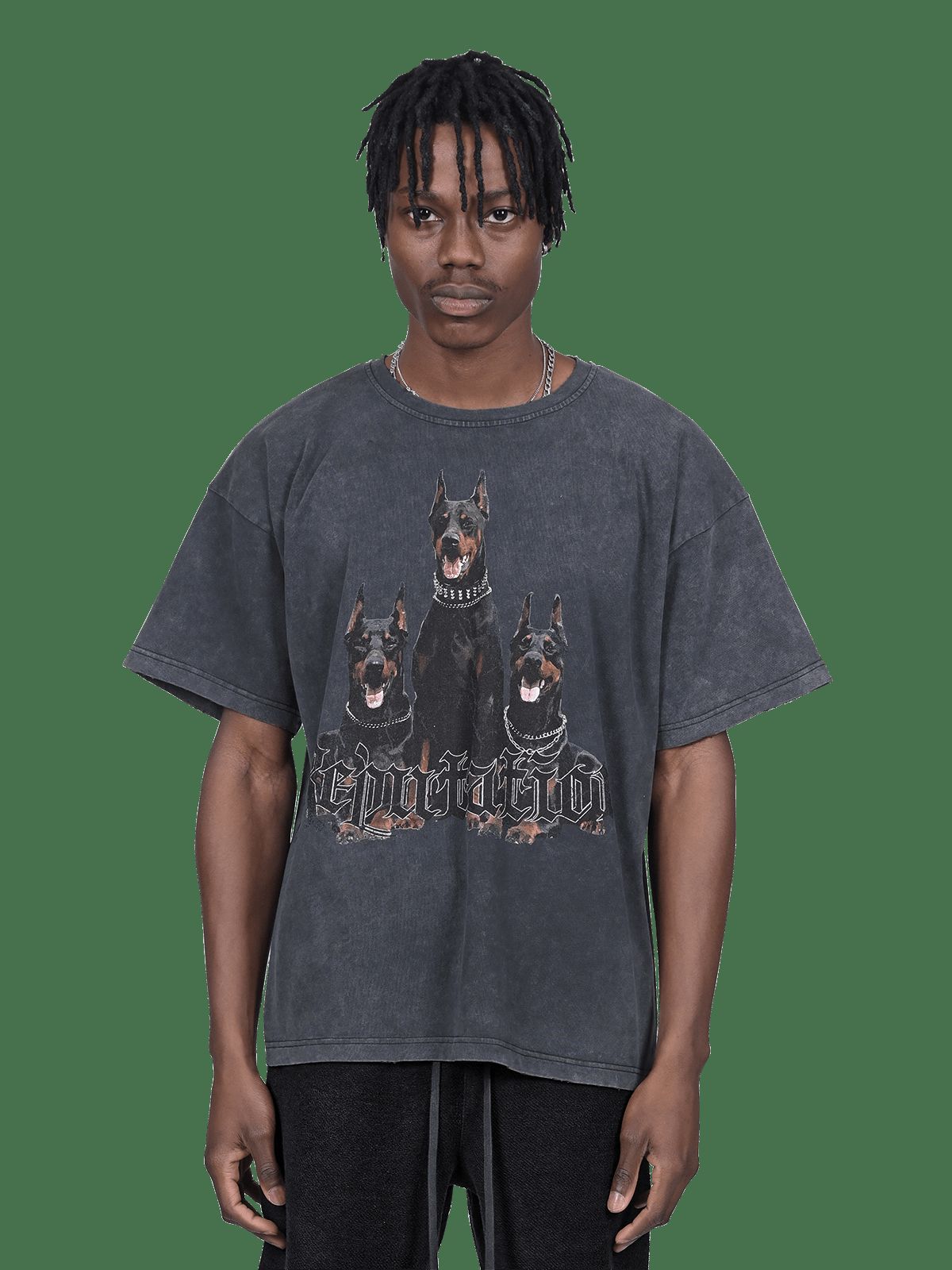 Vintage Grey Tee - Doberman sold by reputation studios product image thumbnail 2