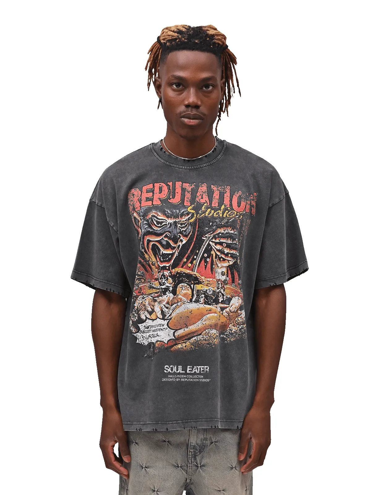 Halloween Vintage Tee - Soul Eater sold by reputation studios product image thumbnail 2