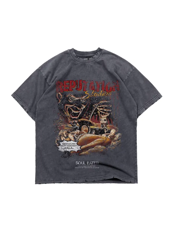 Halloween Vintage Tee - Soul Eater sold by reputation studios