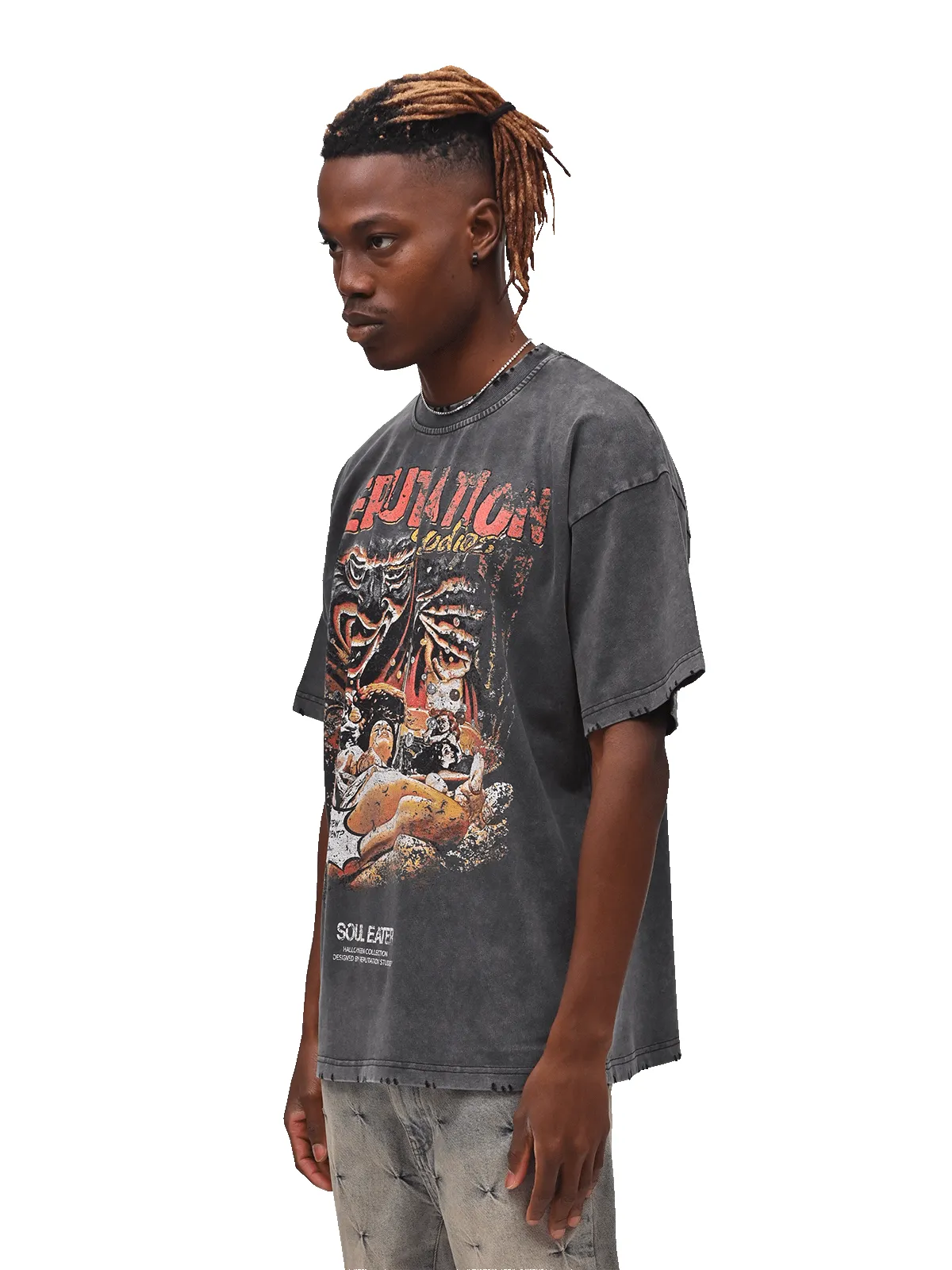 Halloween Vintage Tee - Soul Eater sold by reputation studios product image thumbnail 3