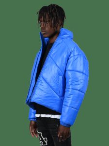 Puffer Jacket - Royal Blue sold by reputation studios