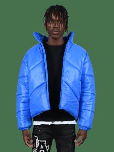 Puffer Jacket - Royal Blue sold by reputation studios