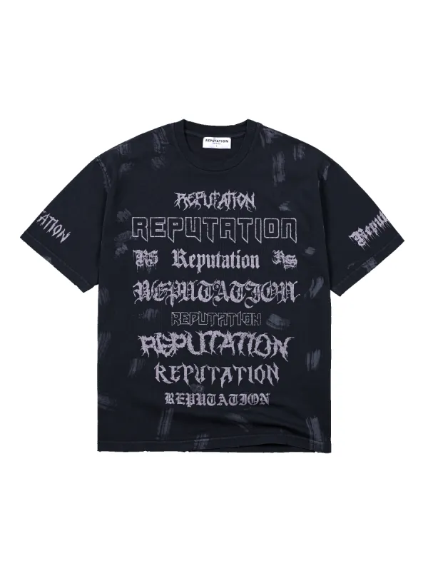 Raver Tee - Washed Black sold by reputation studios