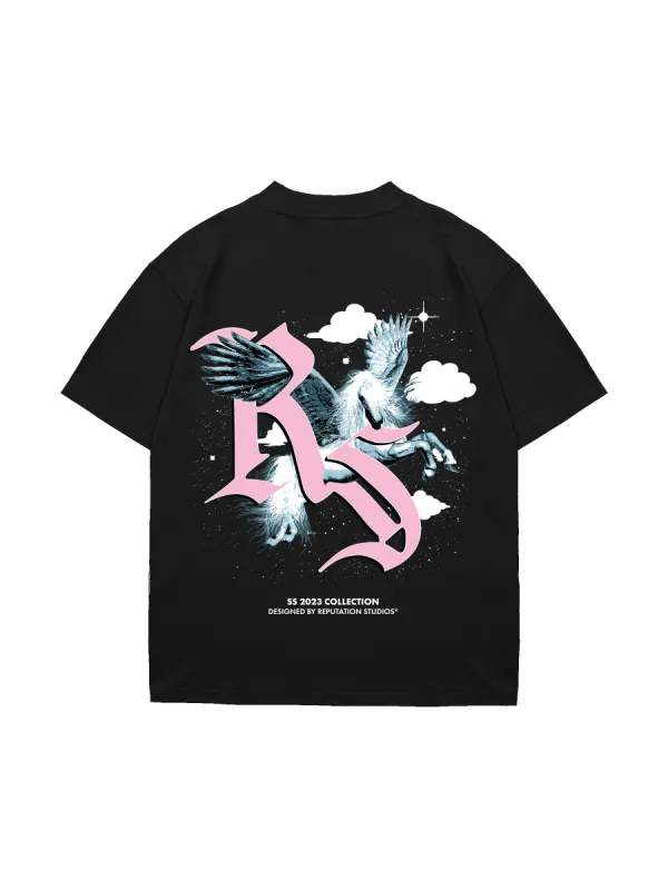 Pegasus Graphic Tee - Black sold by reputation studios