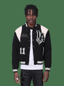 Varsity Jacket - Black sold by reputation studios
