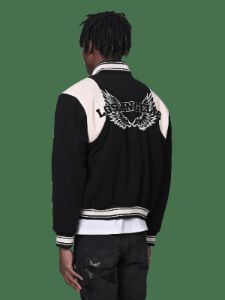 Varsity Jacket - Black sold by reputation studios