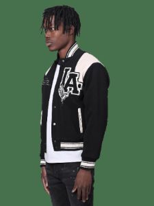 Varsity Jacket - Black sold by reputation studios