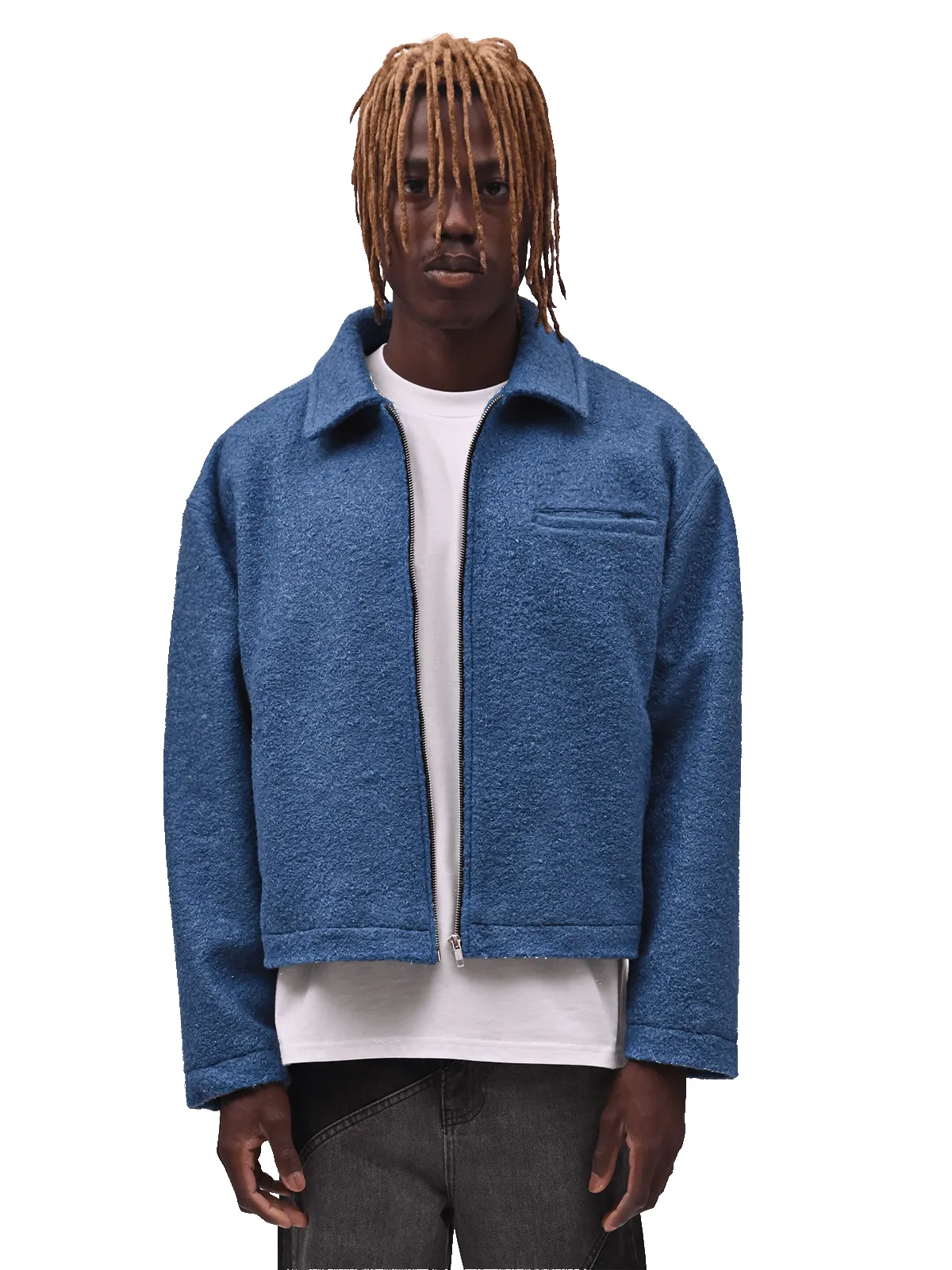 Cropped Jacket - Blue sold by reputation studios product image thumbnail 2