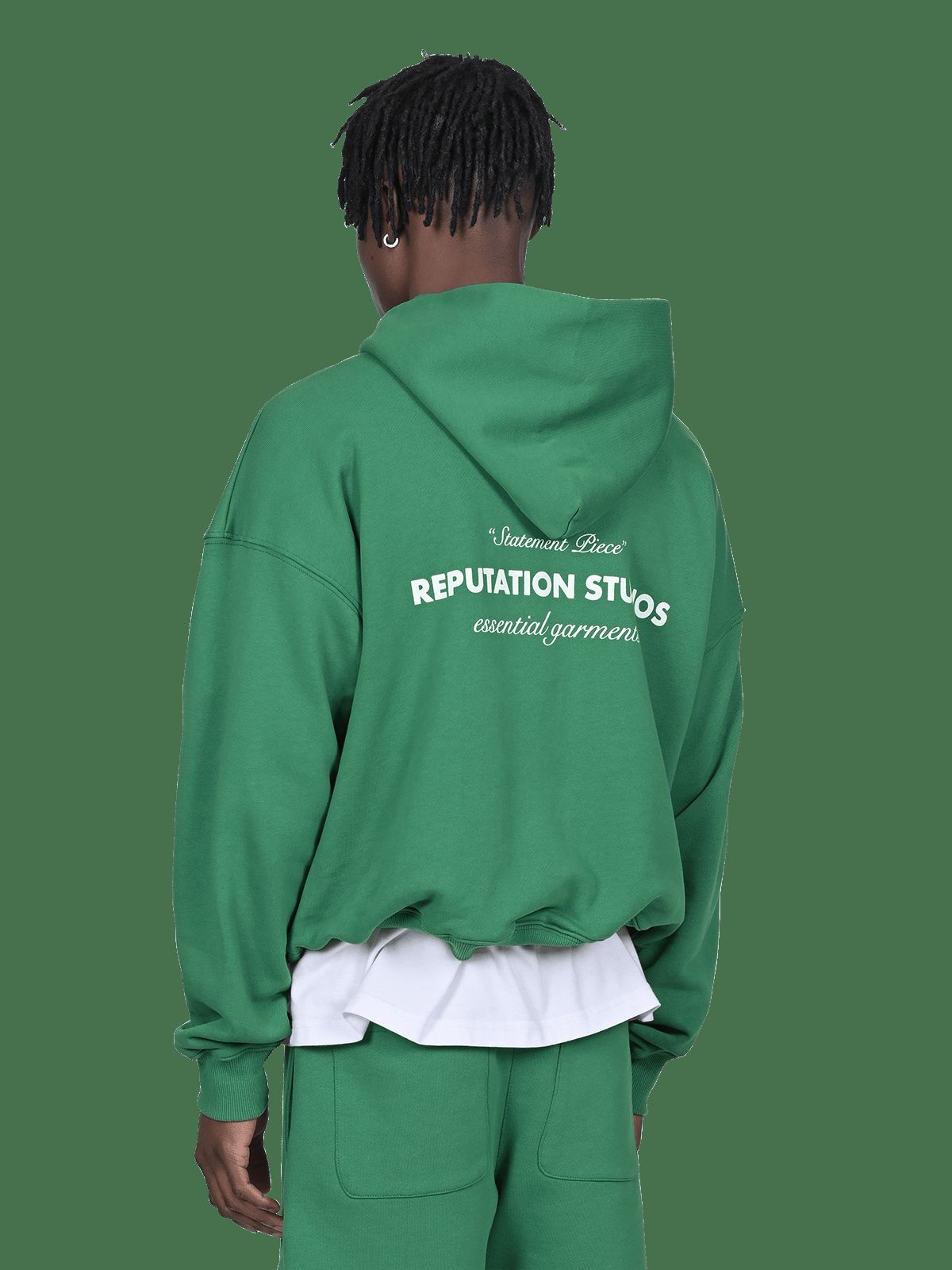 "Statement Piece" Hoodie - Pine Green sold by reputation studios product image thumbnail 5