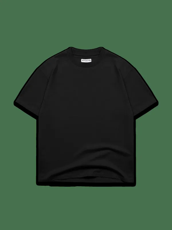 Essential Tee - Black sold by reputation studios