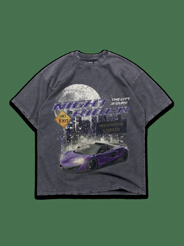 Vintage Tee - Night Rider sold by reputation studios