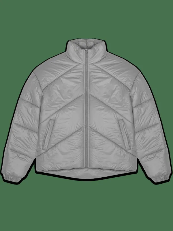 Puffer Jacket - Grey sold by reputation studios