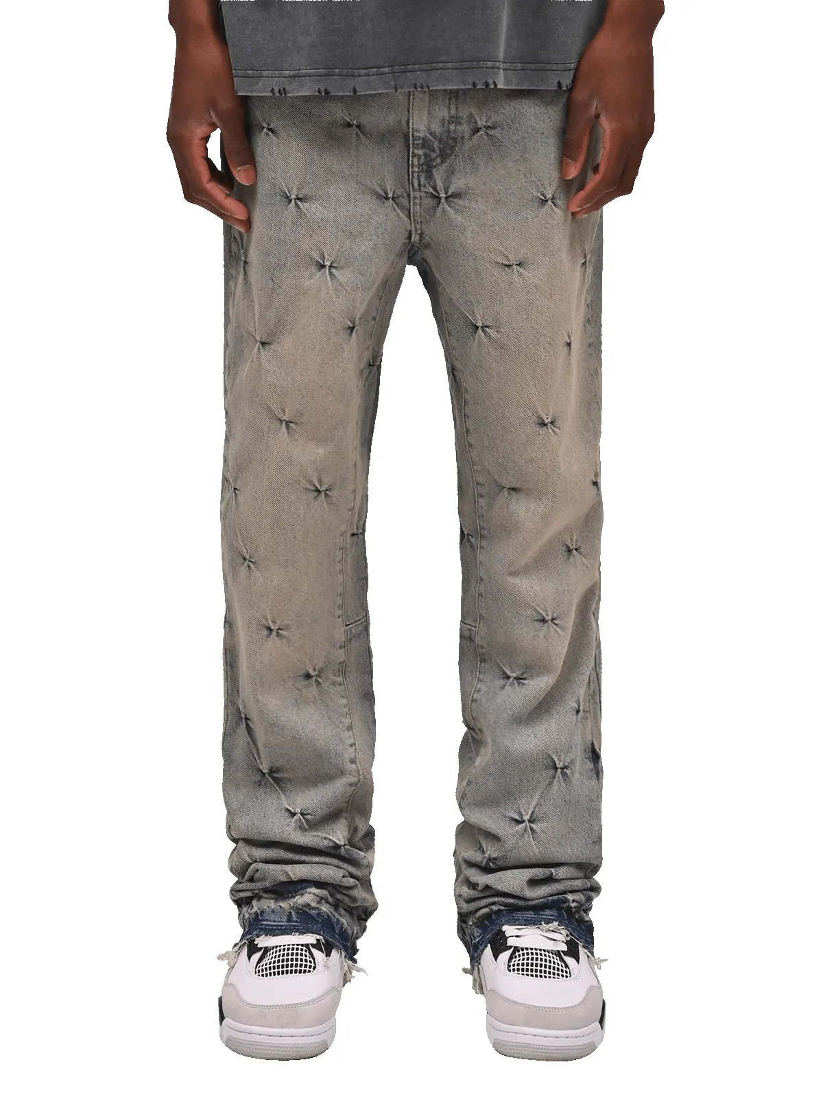 Pinched Flare Denim - Cream Wash sold by reputation studios product image thumbnail 2