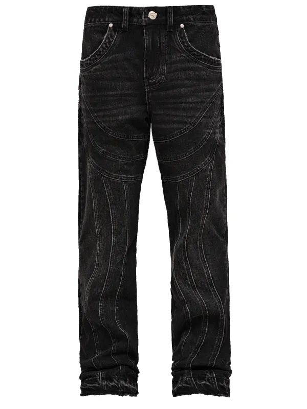 Wave Stitch Denim sold by reputation studios