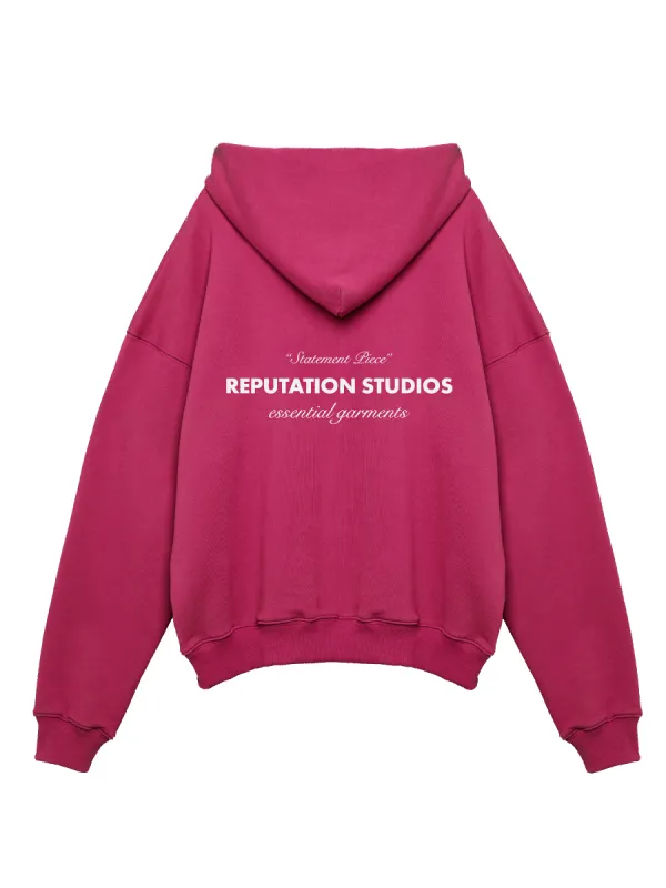 "Statement Piece" Hoodie - Magenta sold by reputation studios