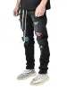 Biker Patch Denim - Black Multi sold by reputation studios
