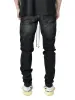 Biker Patch Denim - Black Multi sold by reputation studios