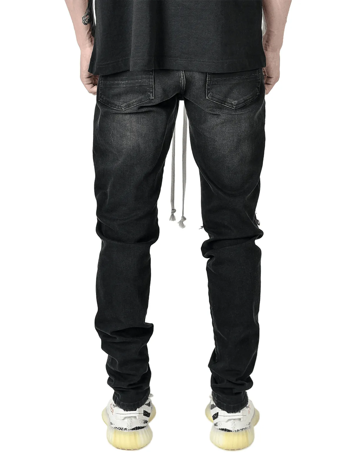 Biker Patch Denim - Black Multi sold by reputation studios product image thumbnail 5