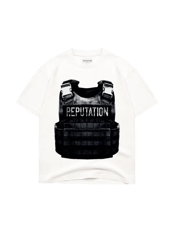 Bulletproof Vest Tee - Vintage White sold by reputation studios