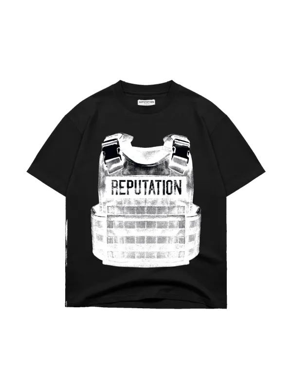 Bulletproof Vest Tee - Black sold by reputation studios