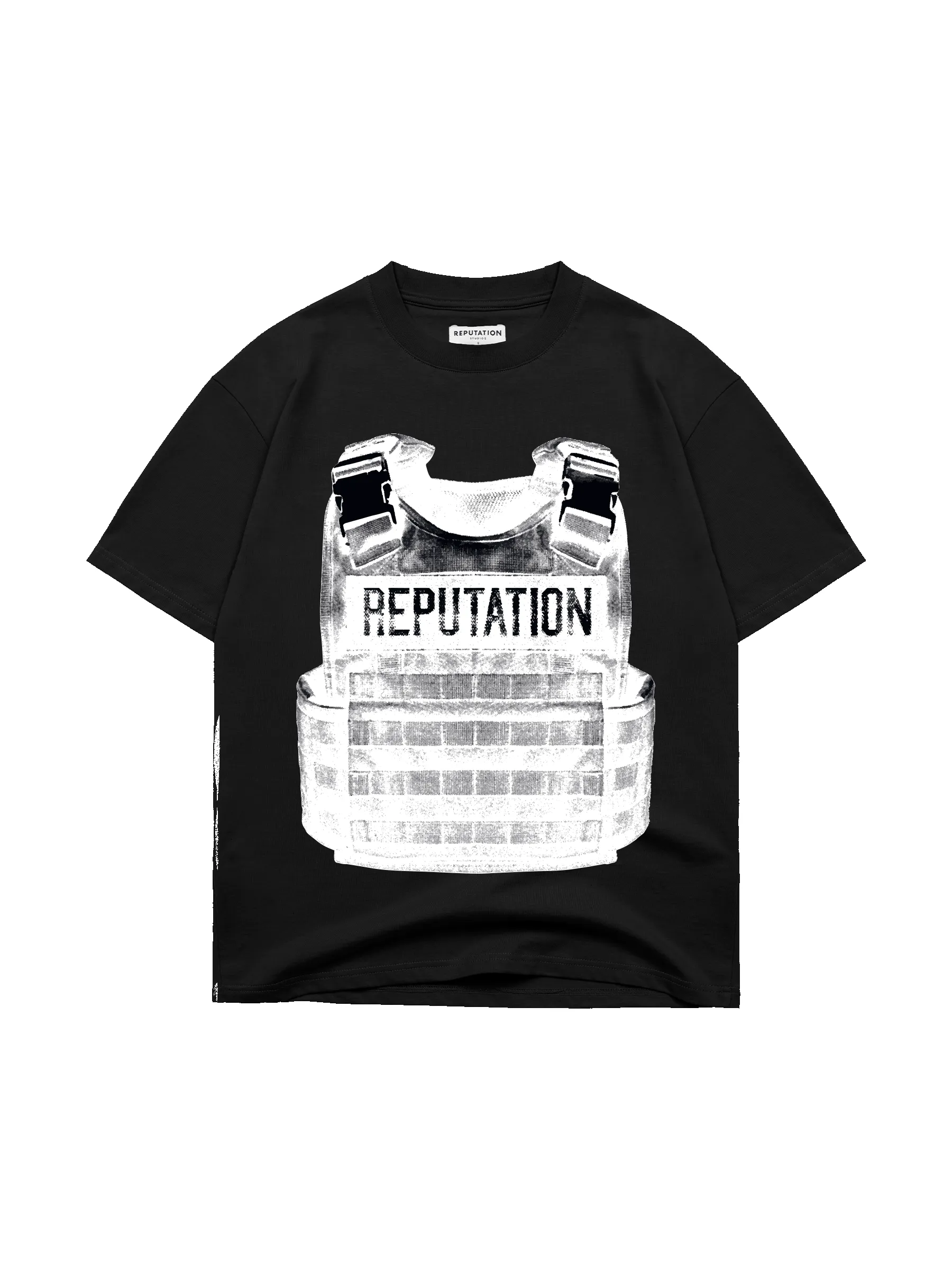 Bulletproof Vest Tee - Black sold by reputation studios