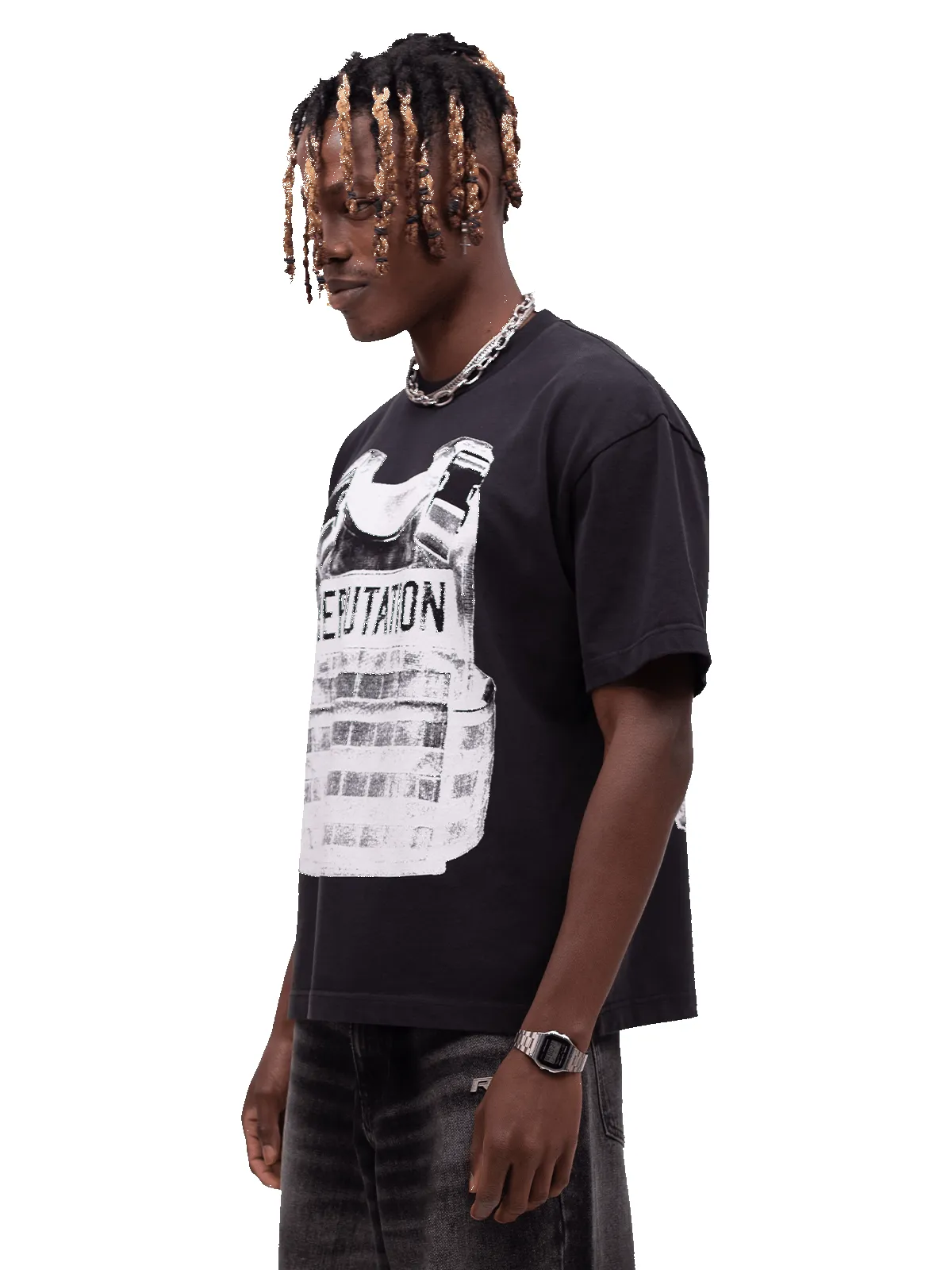Bulletproof Vest Tee - Black sold by reputation studios product image thumbnail 4