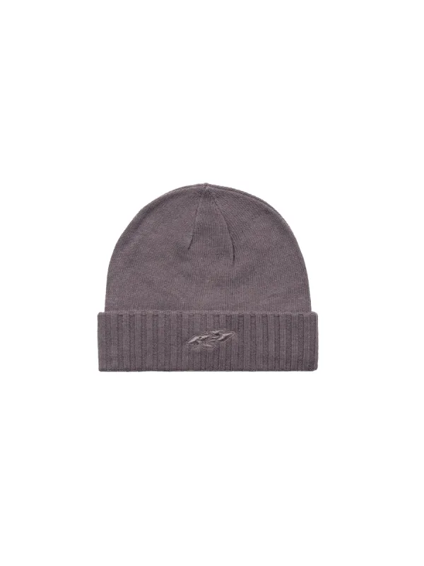 Y2K Knit Beanie - Grey sold by reputation studios