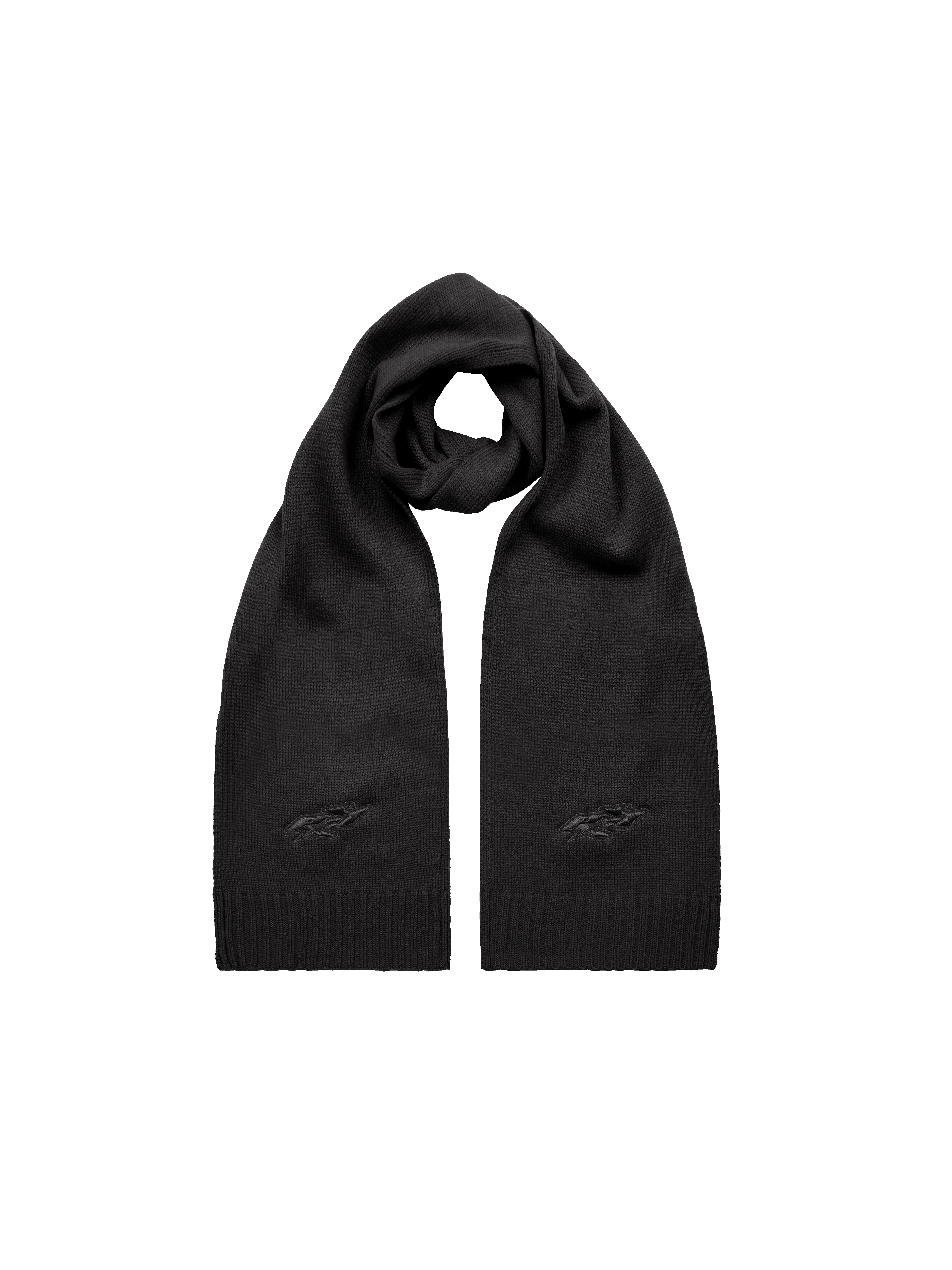 Y2K Knit Scarf - Black sold by reputation studios