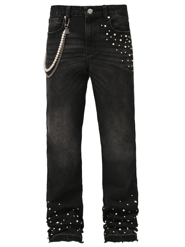 Pearl Denim - Black sold by reputation studios