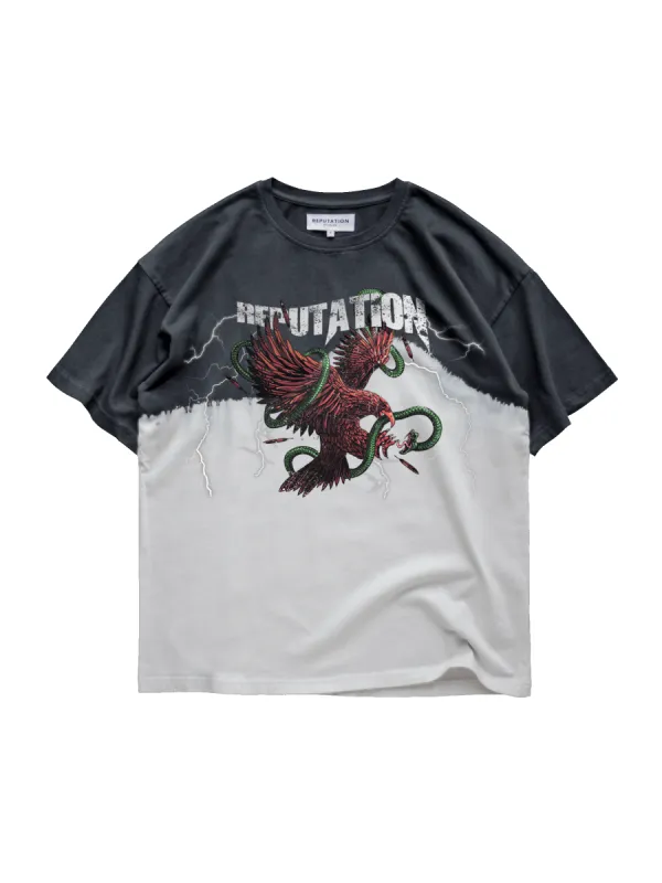 Vintage Dip Dye Tee - Eagle sold by reputation studios