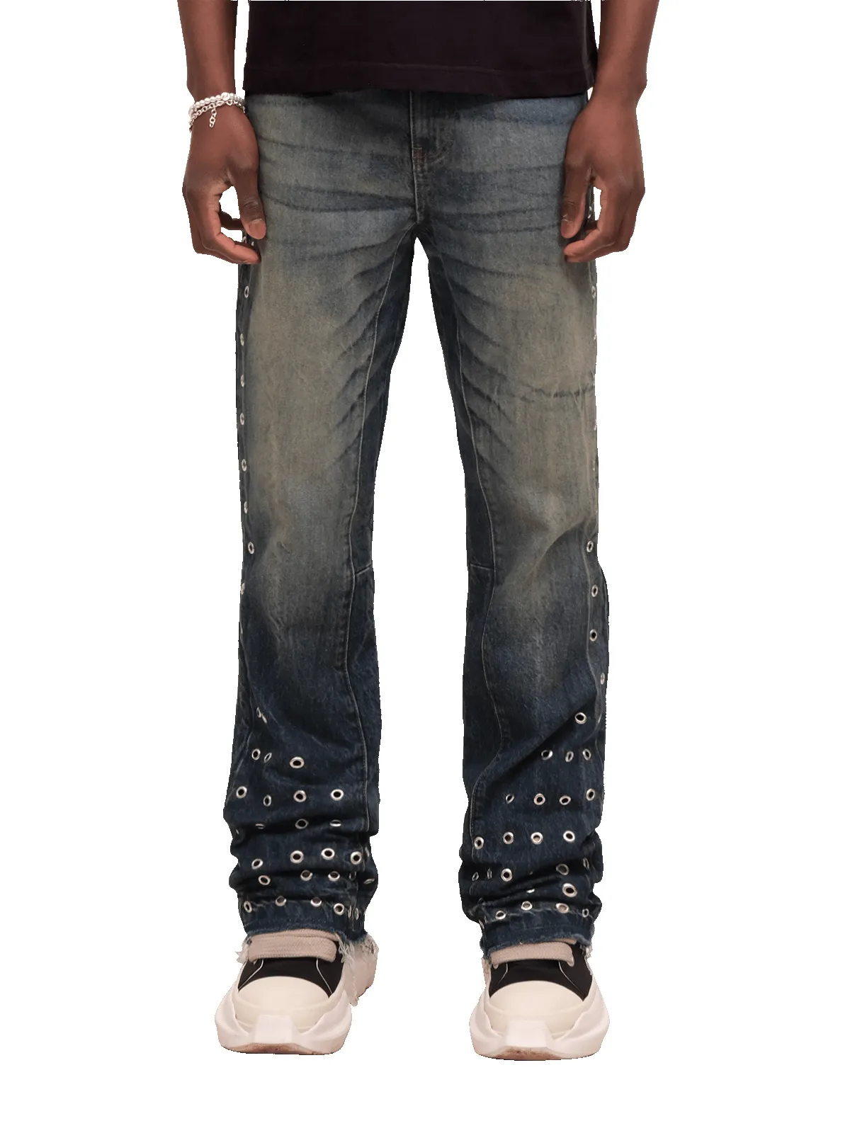 Eyelet Flare Denim sold by reputation studios product image thumbnail 2