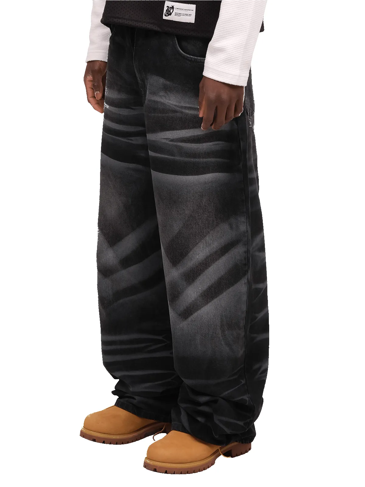 Grunge Baggy Denim - Black sold by reputation studios product image thumbnail 4