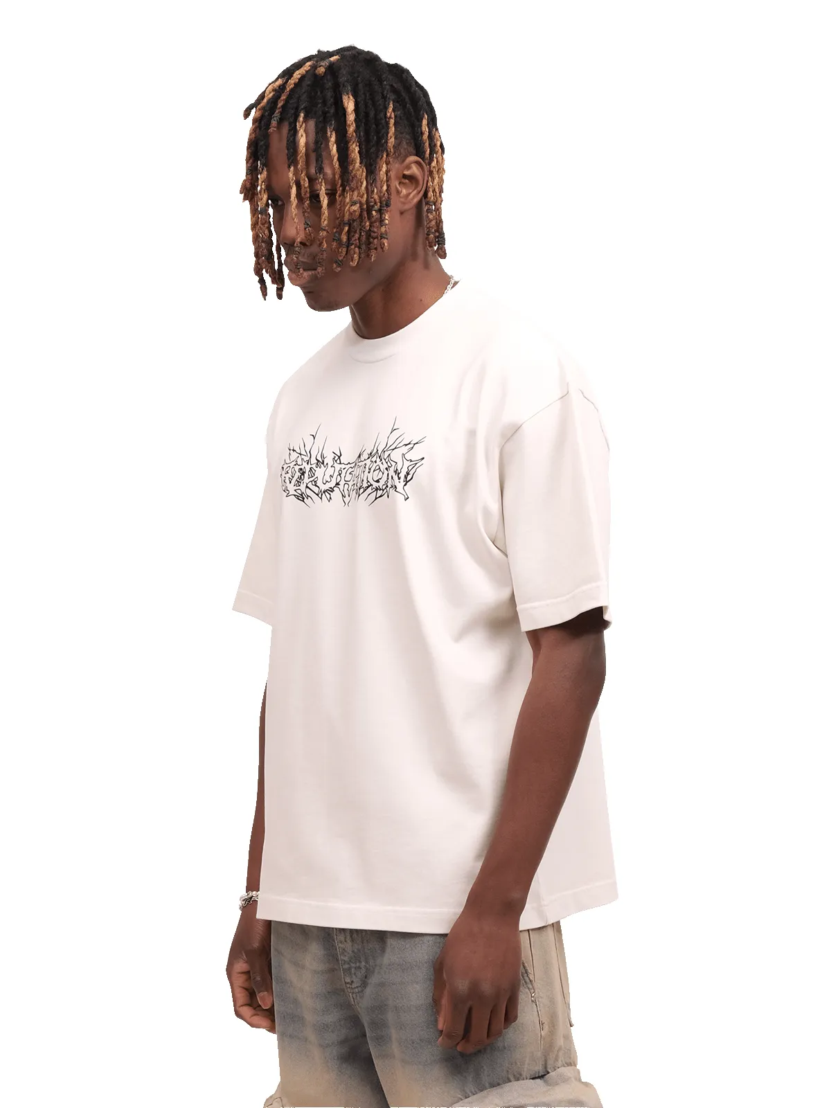 Grunge Tee - Vintage White sold by reputation studios product image thumbnail 5