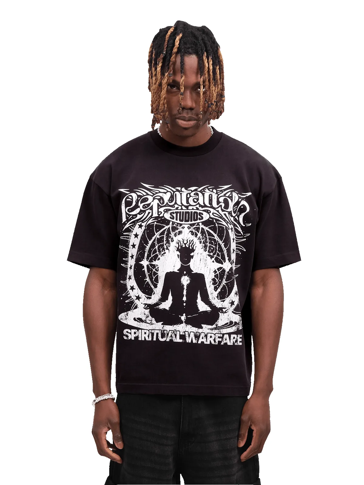 Spiritual Warfare Tee - Black sold by reputation studios product image thumbnail 2