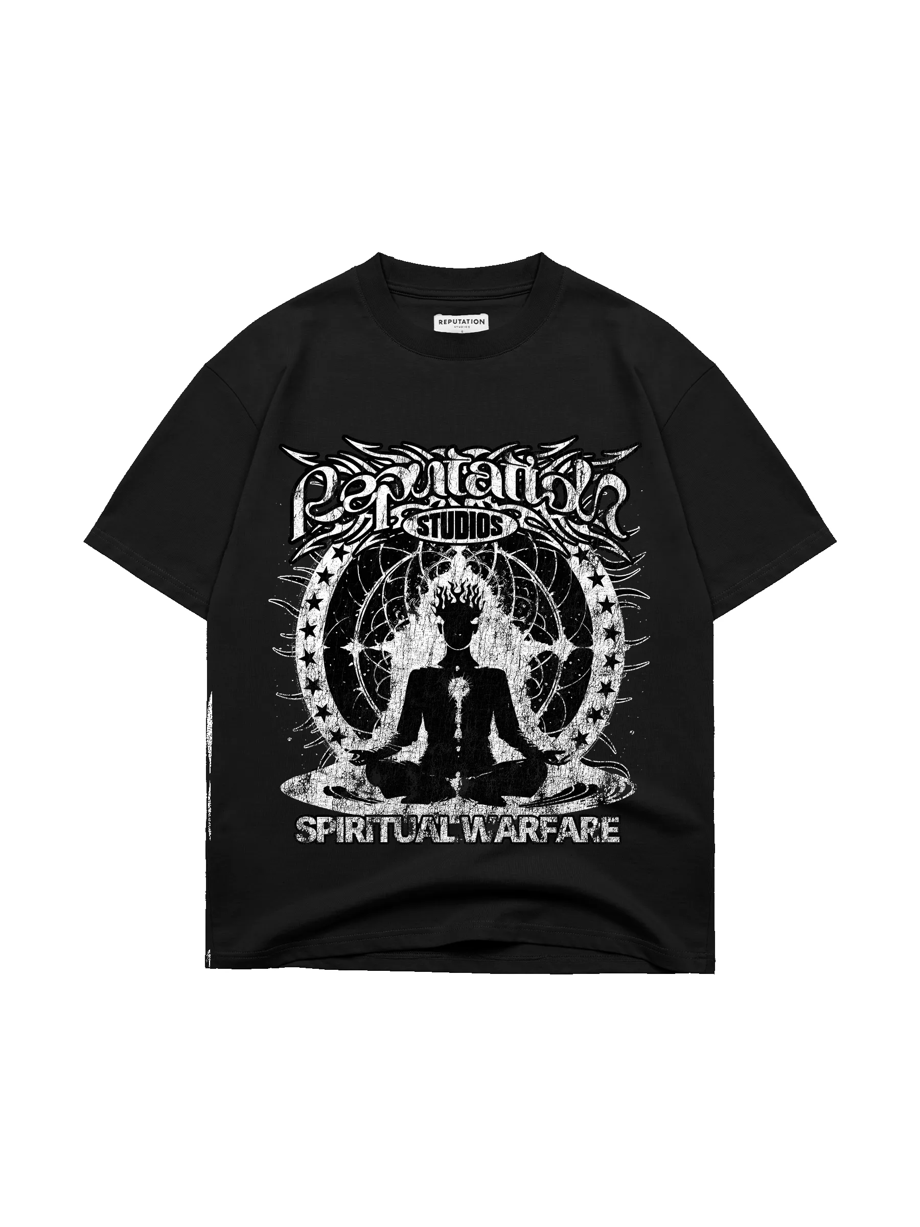 Spiritual Warfare Tee - Black sold by reputation studios