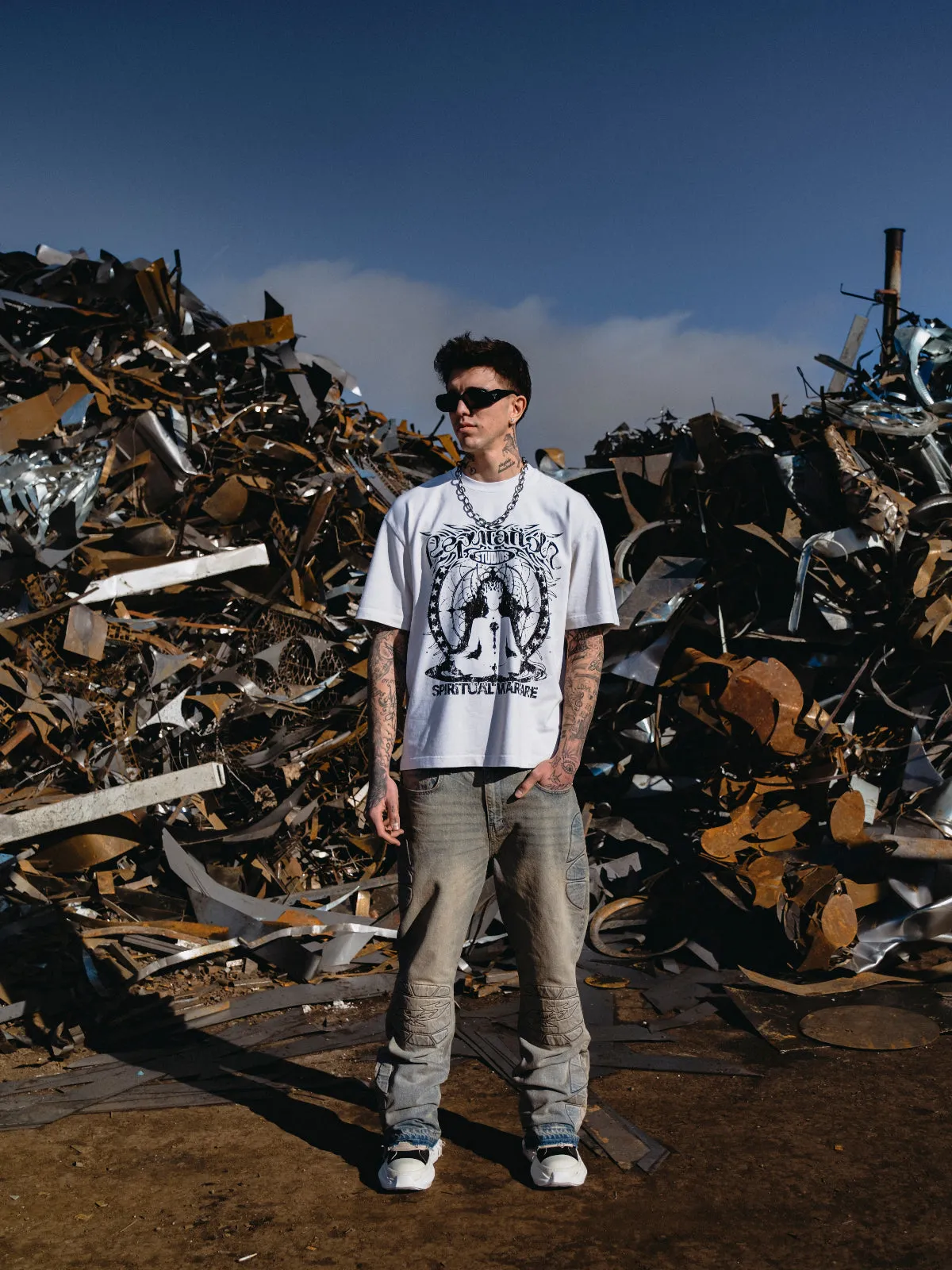 Spiritual Warfare Tee - Vintage White sold by reputation studios product image thumbnail 5