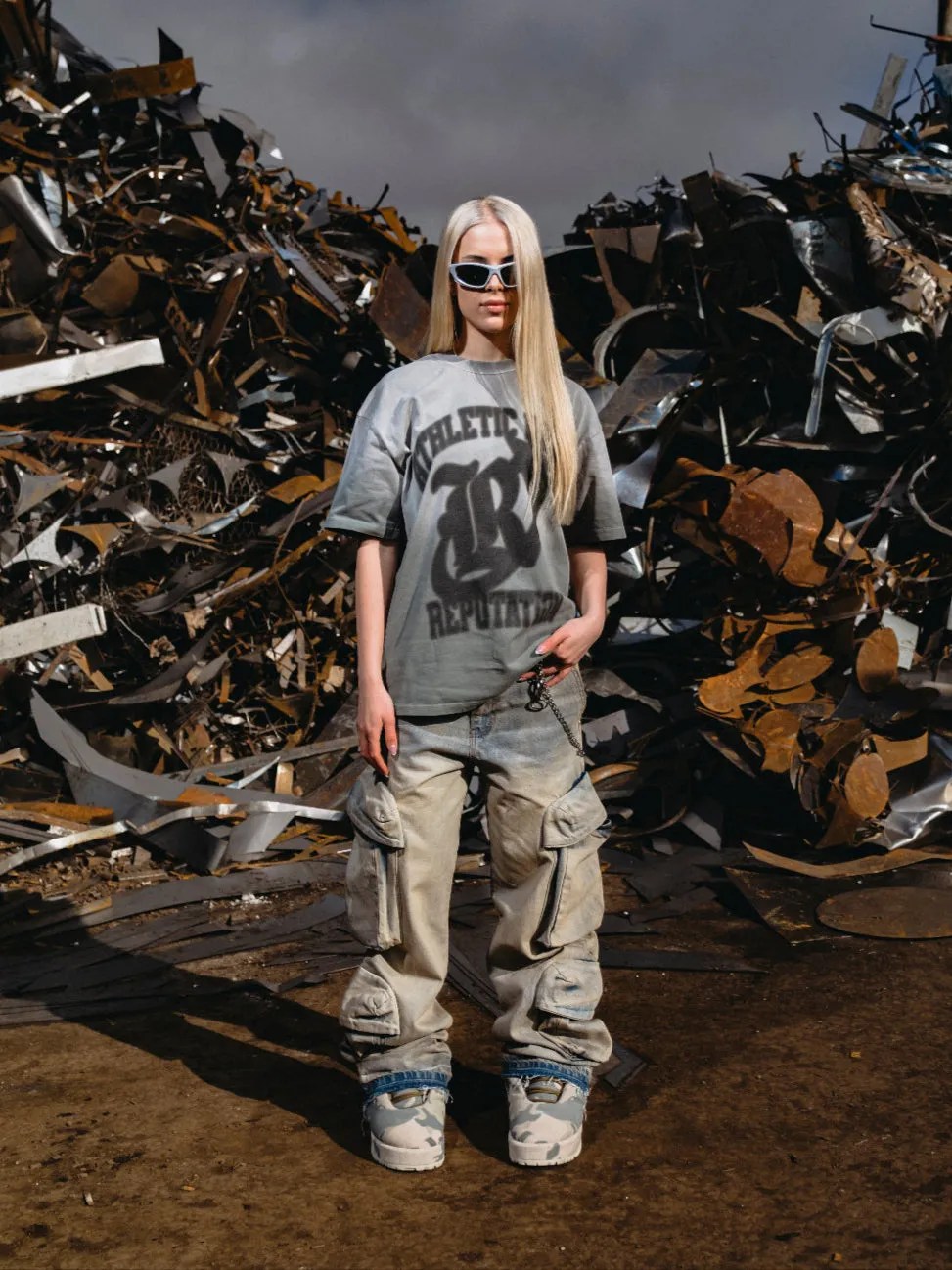 Athletic Dept Tee - Vintage Grey sold by reputation studios product image thumbnail 4