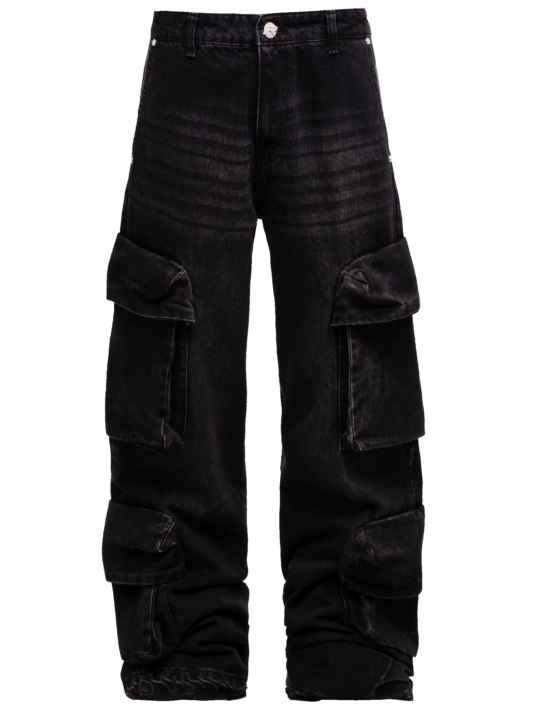Double Cargo Denim - Black sold by reputation studios
