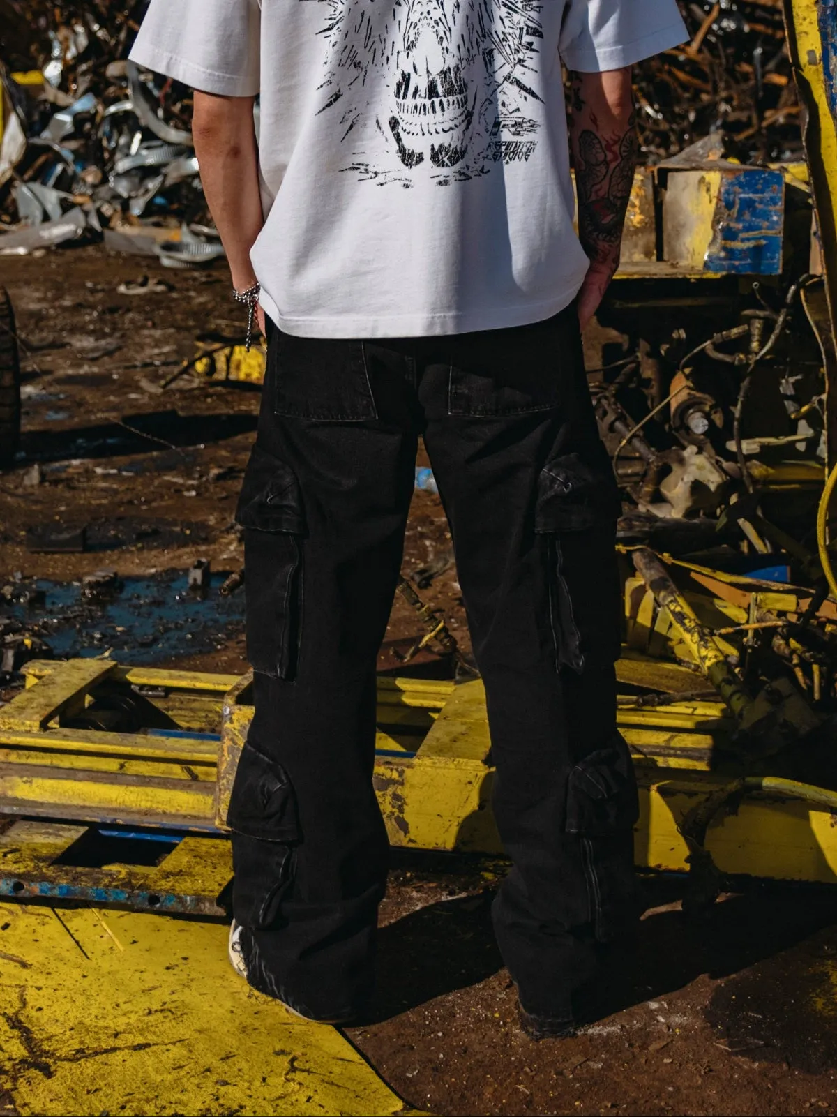 Double Cargo Denim - Black sold by reputation studios product image thumbnail 3