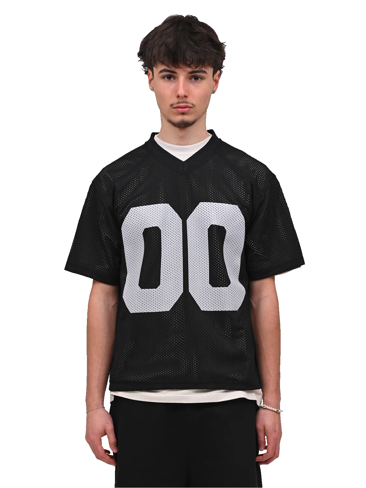 Mesh Jersey - Black sold by reputation studios product image thumbnail 2