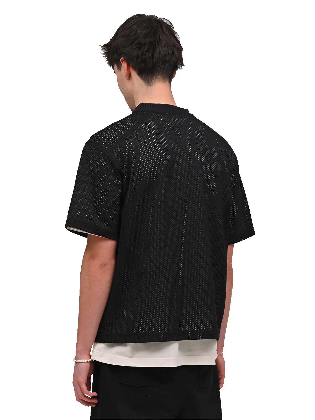 Mesh Jersey - Black sold by reputation studios product image thumbnail 4