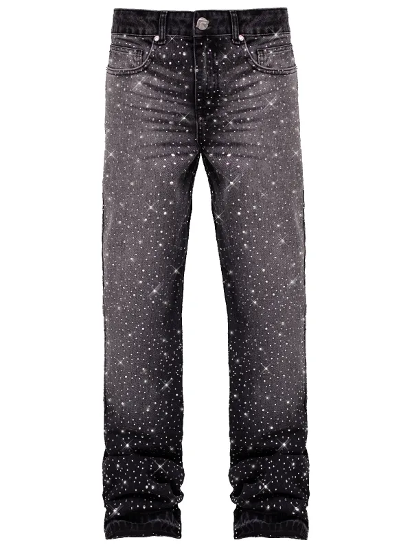 Crystal Flare Denim - Black sold by reputation studios