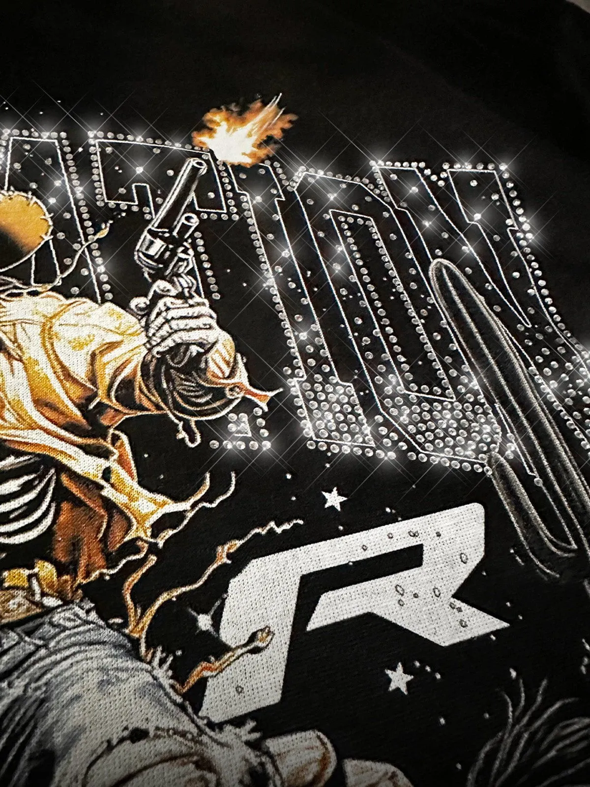 Dead West Rhinestone Tee sold by reputation studios product image thumbnail 2